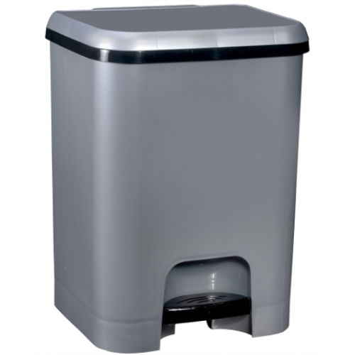 GREAT PLASTIC BALDE LIXO COM PEDAL 20 LT CINZA EAN 8429905031629