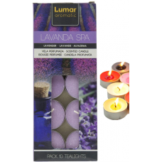 LUMAR VELA TEALIGHT PACK 10 PERF LAVANDA  EAN 8428451042196