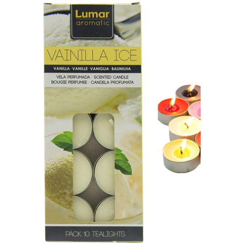 LUMAR VELA TEALIGHT PACK 10 PERF BAUNILHA  EAN 8428451042219