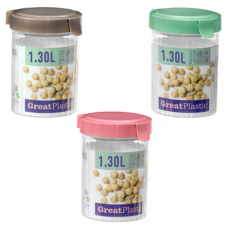 GREAT PLASTIC FRASCO REDONDO 1,30 LT  EAN 8429905010785