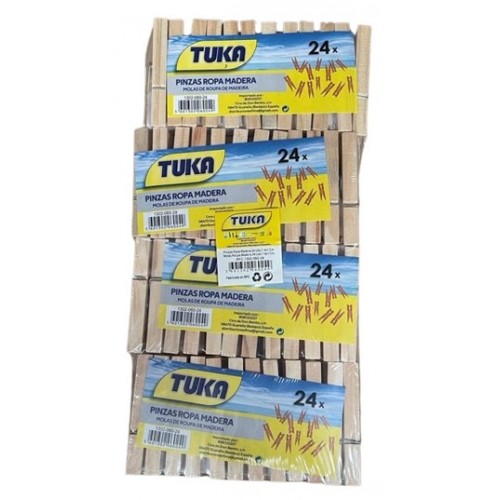 TUKA  MOLAS DE MADEIRA COM 24 UND EAN 8436612161860